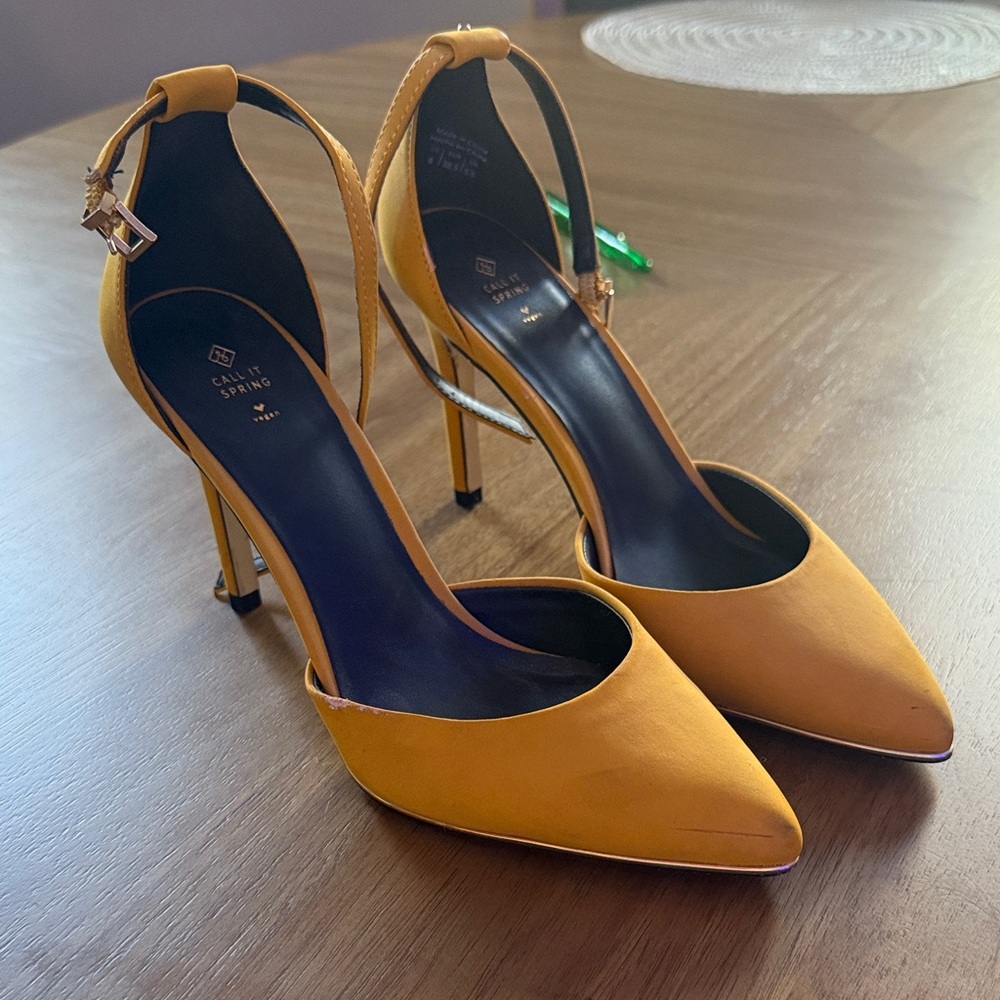 Mustard Yellow Heels